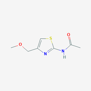 molecular formula C7H10N2O2S B13879912 N-[4-(methoxymethyl)-1,3-thiazol-2-yl]acetamide CAS No. 37014-15-6