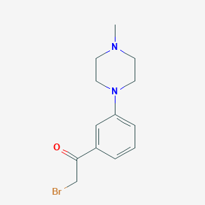 2-Bromo-1-[3-(4-methylpiperazin-1-yl)phenyl]ethanone