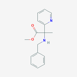 Methyl 2-(benzylamino)-2-pyridin-2-ylpropanoate