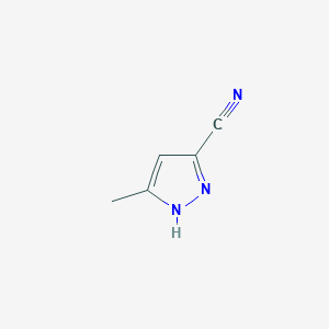 molecular formula C5H5N3 B1387995 5-methyl-1H-pyrazole-3-carbonitrile CAS No. 38693-82-2