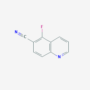 molecular formula C10H5FN2 B13879952 5-Fluoroquinoline-6-carbonitrile 