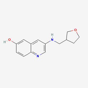 3-(Oxolan-3-ylmethylamino)quinolin-6-ol