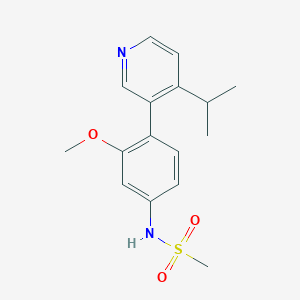 molecular formula C16H20N2O3S B13880011 N-[3-methoxy-4-(4-propan-2-ylpyridin-3-yl)phenyl]methanesulfonamide 