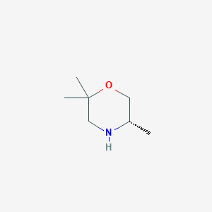 molecular formula C7H15NO B1388004 (5S)-2,2,5-trimethylmorpholine CAS No. 1807921-06-7