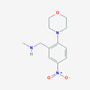 N-Methyl-1-(2-morpholino-5-nitrophenyl)methanamine