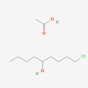 molecular formula C11H23ClO3 B13880088 Acetic acid;1-chlorononan-5-ol CAS No. 54314-56-6