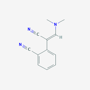 molecular formula C12H11N3 B1388009 2-[(Z)-1-cyano-2-(dimethylamino)vinyl]benzonitrile CAS No. 1144478-06-7