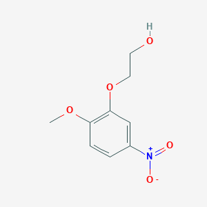 molecular formula C9H11NO5 B13880102 2-(2-Methoxy-5-nitro-phenoxy)-ethanol 