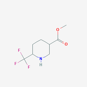 molecular formula C8H12F3NO2 B13880103 Methyl 6-(trifluoromethyl)piperidine-3-carboxylate 