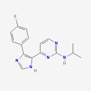 4-[4-(4-fluorophenyl)-1H-imidazol-5-yl]-N-propan-2-ylpyrimidin-2-amine