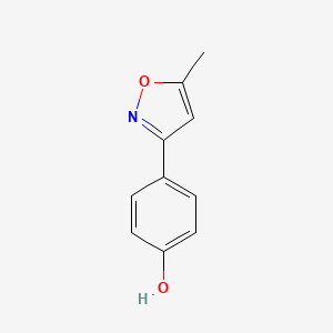 molecular formula C10H9NO2 B13880188 4-(5-Methyl-1,2-oxazol-3(2H)-ylidene)cyclohexa-2,5-dien-1-one CAS No. 104516-56-5