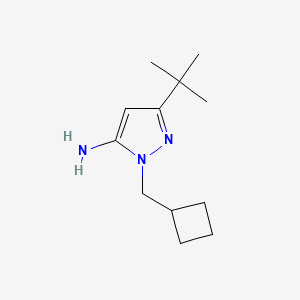 5-Tert-butyl-2-(cyclobutylmethyl)pyrazol-3-amine