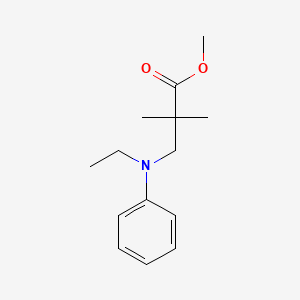 molecular formula C14H21NO2 B13880218 methyl 3-(N-ethylanilino)-2,2-dimethylpropanoate 