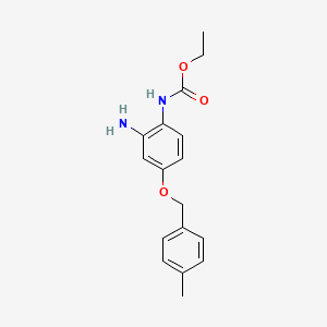 ethyl N-[2-amino-4-[(4-methylphenyl)methoxy]phenyl]carbamate