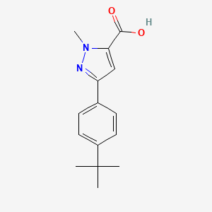 5-(4-Tert-butylphenyl)-2-methylpyrazole-3-carboxylic acid