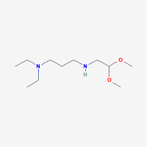 molecular formula C11H26N2O2 B13880293 N-(2,2-dimethoxyethyl)-N',N'-diethylpropane-1,3-diamine 