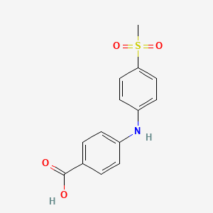 4-(4-Methylsulfonylanilino)benzoic acid