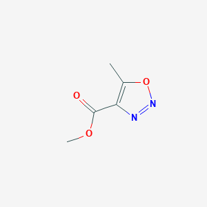 molecular formula C5H6N2O3 B13880316 Methyl 5-methyloxadiazole-4-carboxylate 