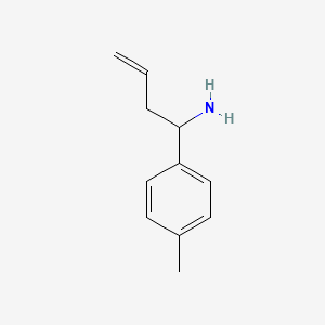 molecular formula C11H15N B13880351 1-(4-Methylphenyl)but-3-en-1-amine 