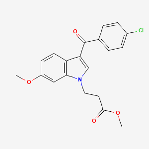 Methyl 3-[3-(4-chlorobenzoyl)-6-methoxyindol-1-yl]propanoate