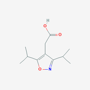 molecular formula C11H17NO3 B13880378 [3,5-Bis(1-methylethyl)-4-isoxazolyl]acetic acid 