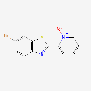 6-Bromo-2-(1-oxidopyridin-1-ium-2-yl)-1,3-benzothiazole