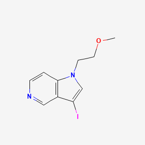 molecular formula C10H11IN2O B13880417 3-Iodo-1-(2-methoxyethyl)pyrrolo[3,2-c]pyridine 