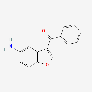 molecular formula C15H11NO2 B13880427 (5-Amino-1-benzofuran-3-yl)-phenylmethanone 