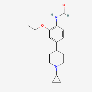 N-[4-(1-cyclopropylpiperidin-4-yl)-2-propan-2-yloxyphenyl]formamide