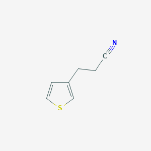 molecular formula C7H7NS B13880431 3-Thiophen-3-ylpropanenitrile 