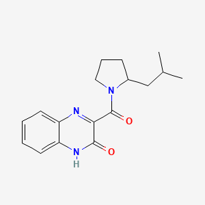 3-[2-(2-methylpropyl)pyrrolidine-1-carbonyl]-1H-quinoxalin-2-one