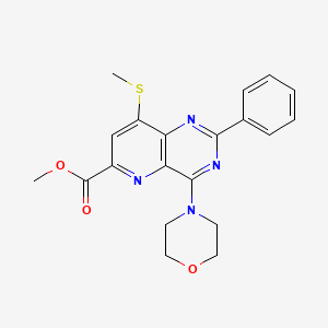 Methyl 8-methylsulfanyl-4-morpholin-4-yl-2-phenylpyrido[3,2-d]pyrimidine-6-carboxylate