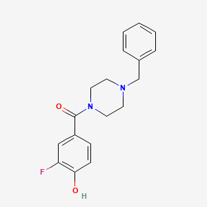 molecular formula C18H19FN2O2 B13880463 (4-Benzylpiperazin-1-yl)(3-fluoro-4-hydroxyphenyl)methanone 