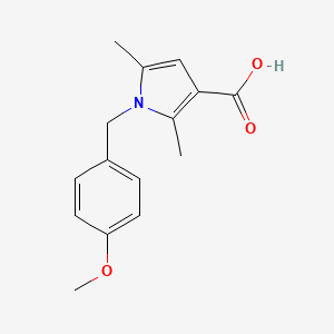 1-[(4-Methoxyphenyl)methyl]-2,5-dimethylpyrrole-3-carboxylic acid