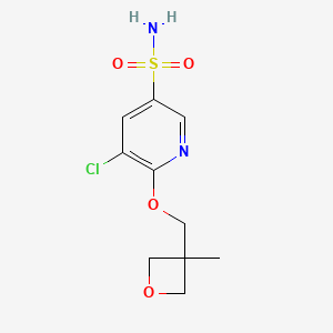 5-Chloro-6-[(3-methyloxetan-3-yl)methoxy]pyridine-3-sulfonamide