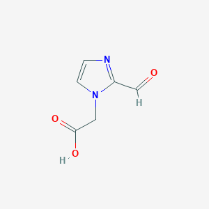 molecular formula C6H6N2O3 B13880522 2-(2-formyl-1H-imidazol-1-yl)acetic acid 