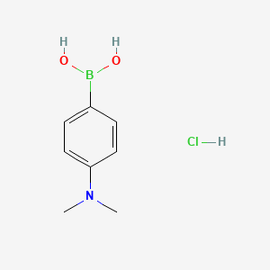 molecular formula C8H13BClNO2 B1388054 (4-(Dimethylamino)phenyl)boronic acid hydrochloride CAS No. 1150114-73-0