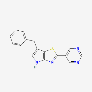 6-benzyl-2-pyrimidin-5-yl-4H-pyrrolo[2,3-d][1,3]thiazole