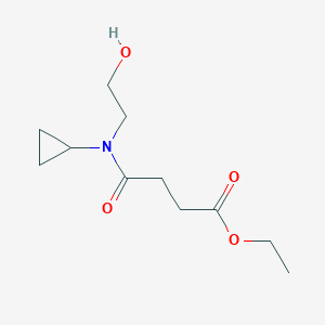 Ethyl 4-[cyclopropyl(2-hydroxyethyl)amino]-4-oxobutanoate