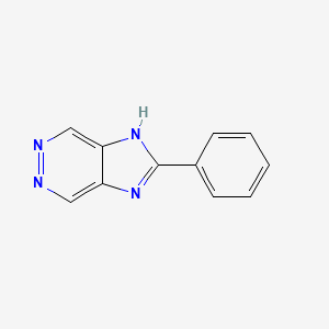 molecular formula C11H8N4 B13880558 2-Phenyl-1H-imidazo[4,5-d]pyridazine CAS No. 1081-28-3