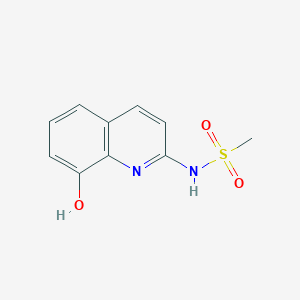 molecular formula C10H10N2O3S B13880580 N-(8-hydroxyquinolin-2-yl)methanesulfonamide 