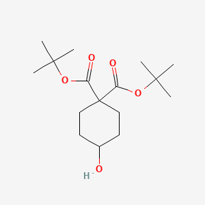 Ditert-butyl 4-hydroxycyclohexane-1,1-dicarboxylate