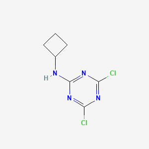 molecular formula C7H8Cl2N4 B13880593 4,6-dichloro-N-cyclobutyl-1,3,5-triazin-2-amine 