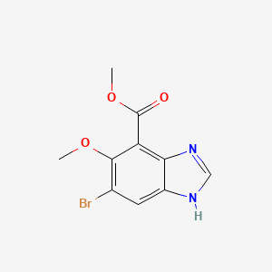 Methyl 5-bromo-6-(methyloxy)-1H-benzimidazole-7-carboxylate