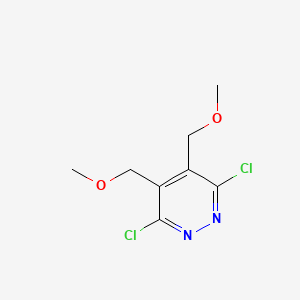 molecular formula C8H10Cl2N2O2 B13880637 3,6-Dichloro-4,5-bis(methoxymethyl)pyridazine CAS No. 945599-39-3