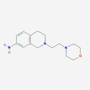 molecular formula C15H23N3O B1388064 2-[2-(Morpholin-4-yl)ethyl]-1,2,3,4-tetrahydroisoquinolin-7-amine CAS No. 1181720-01-3