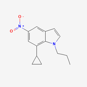 7-Cyclopropyl-5-nitro-1-propyl-1H-indole