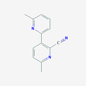 6-Methyl-3-(6-methylpyridin-2-yl)pyridine-2-carbonitrile