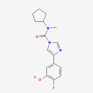 N-cyclopentyl-4-(4-fluoro-3-hydroxyphenyl)-N-methylimidazole-1-carboxamide