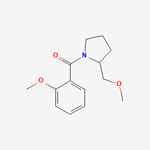 molecular formula C14H19NO3 B13880725 [2-(Methoxymethyl)pyrrolidin-1-yl]-(2-methoxyphenyl)methanone 